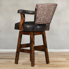 Classic Espresso Leather Bar & Counter Stool - Your Western Decor