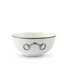 Snaffle Bit Platinum Cereal Bowl - Your Western Decor