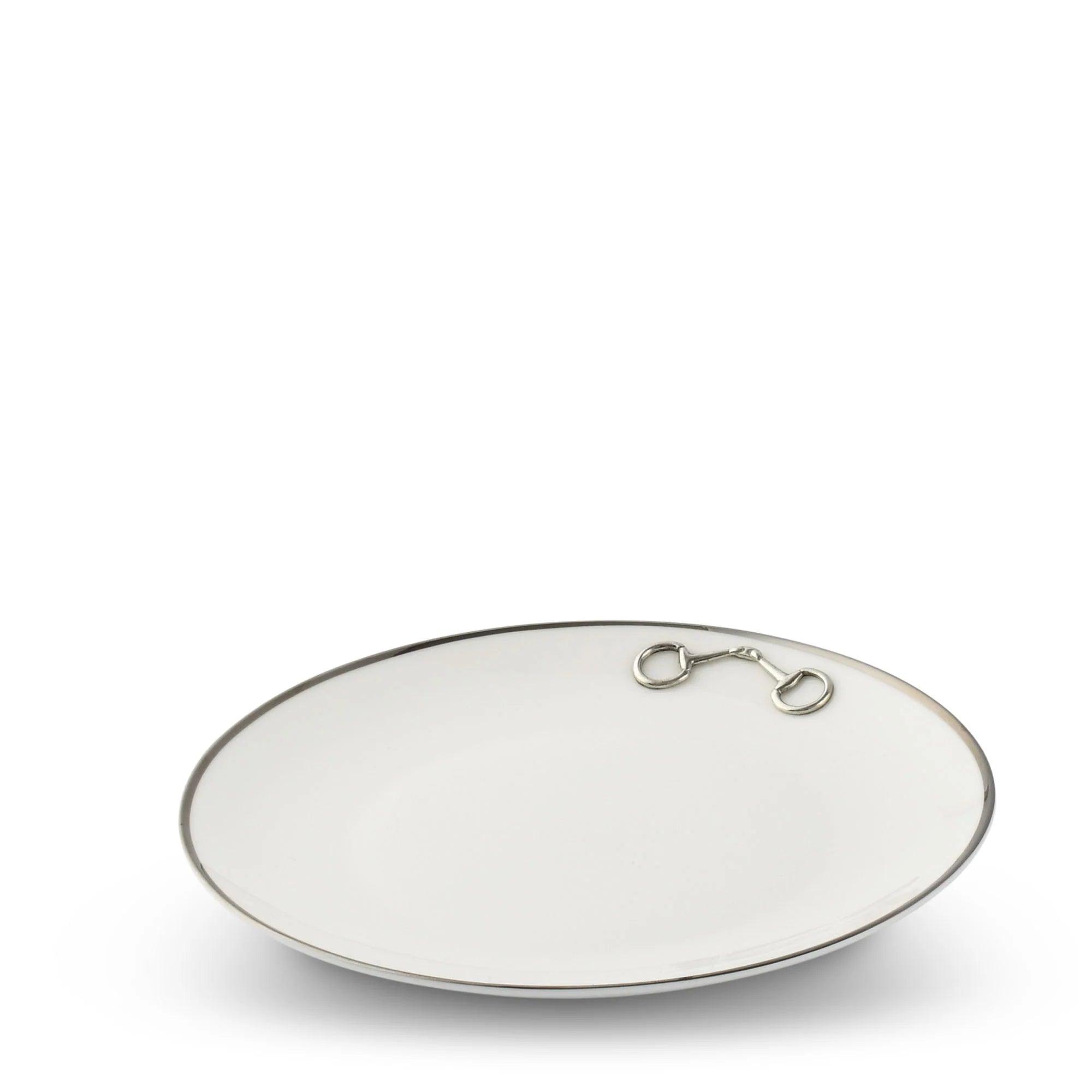 Snaffle Bit Platinum Salad Plate - Your Western Decor