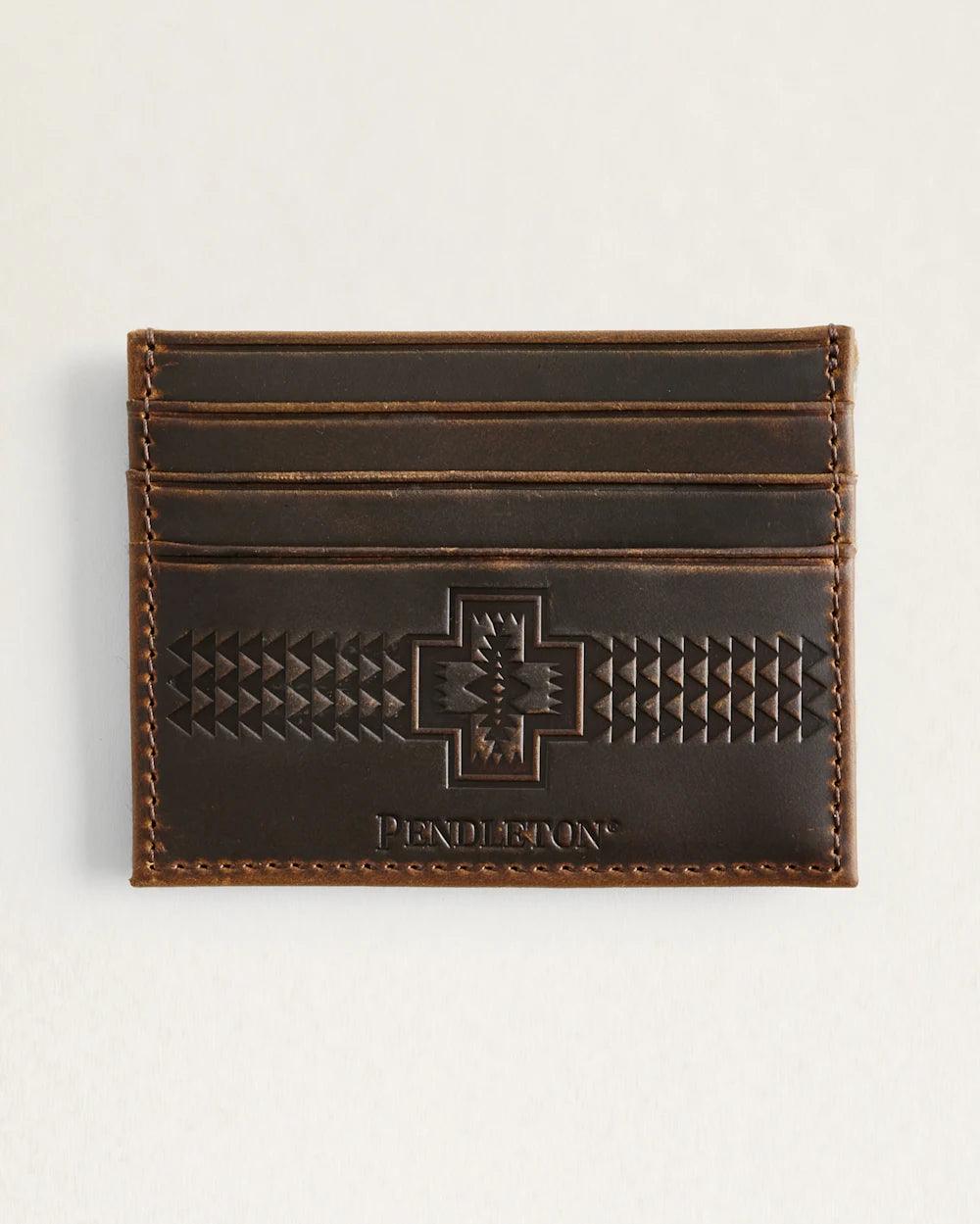 Solstice Canyon Slim Wallet - Wool & Leather - Pendleton Woolen Mills - 3 Card Holder - Your Western Decor