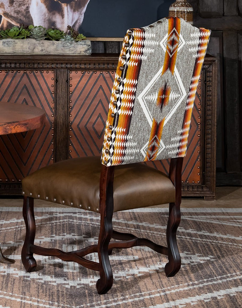 Southern Spice Rustic Dining Chair Back - Southwestern Dining Chairs Made in the USA - Your Western Decor