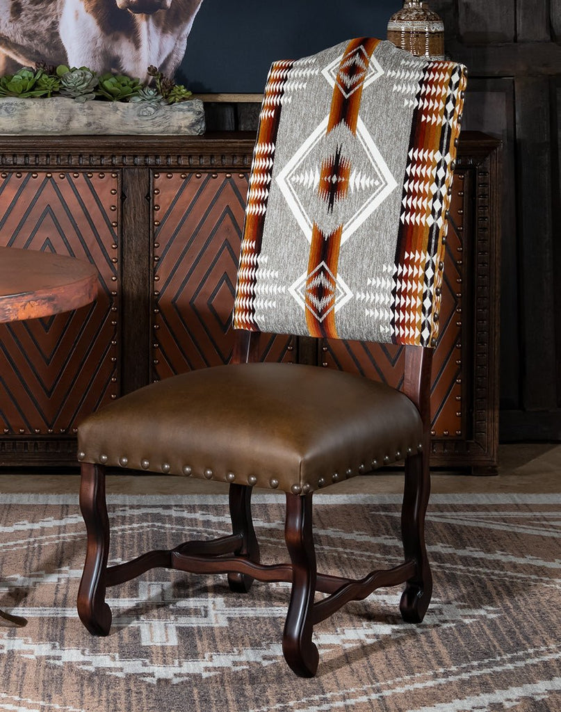 Southern Spice Rustic Dining Chair - Southwestern Dining Chairs Made in the USA - Your Western Decor