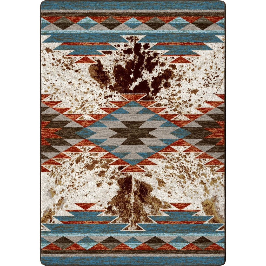 Southwestern Rancher Area Rug 5'x8' - Made in the USA - Your Western Decor