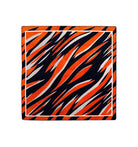 Spirit Tiger Area Rugs Black Orange and White 8' Square - Made in the USA - Your Western Decor, LLC