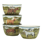 Stables Ice Cream Bowl Set - 4 Horse Designs - Your Western Decor