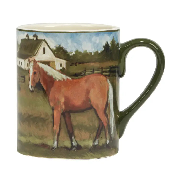 Stables Mug - Tan Horse Design - Your Western Decor