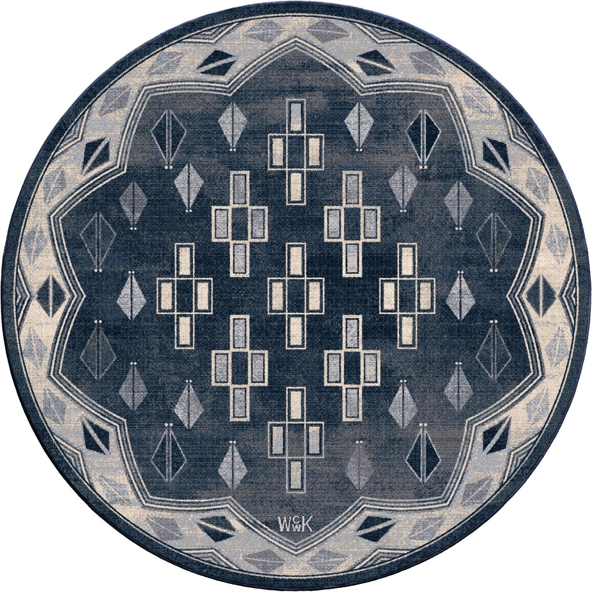 Storm Peak to Peak Round Rug - Your Western Decor