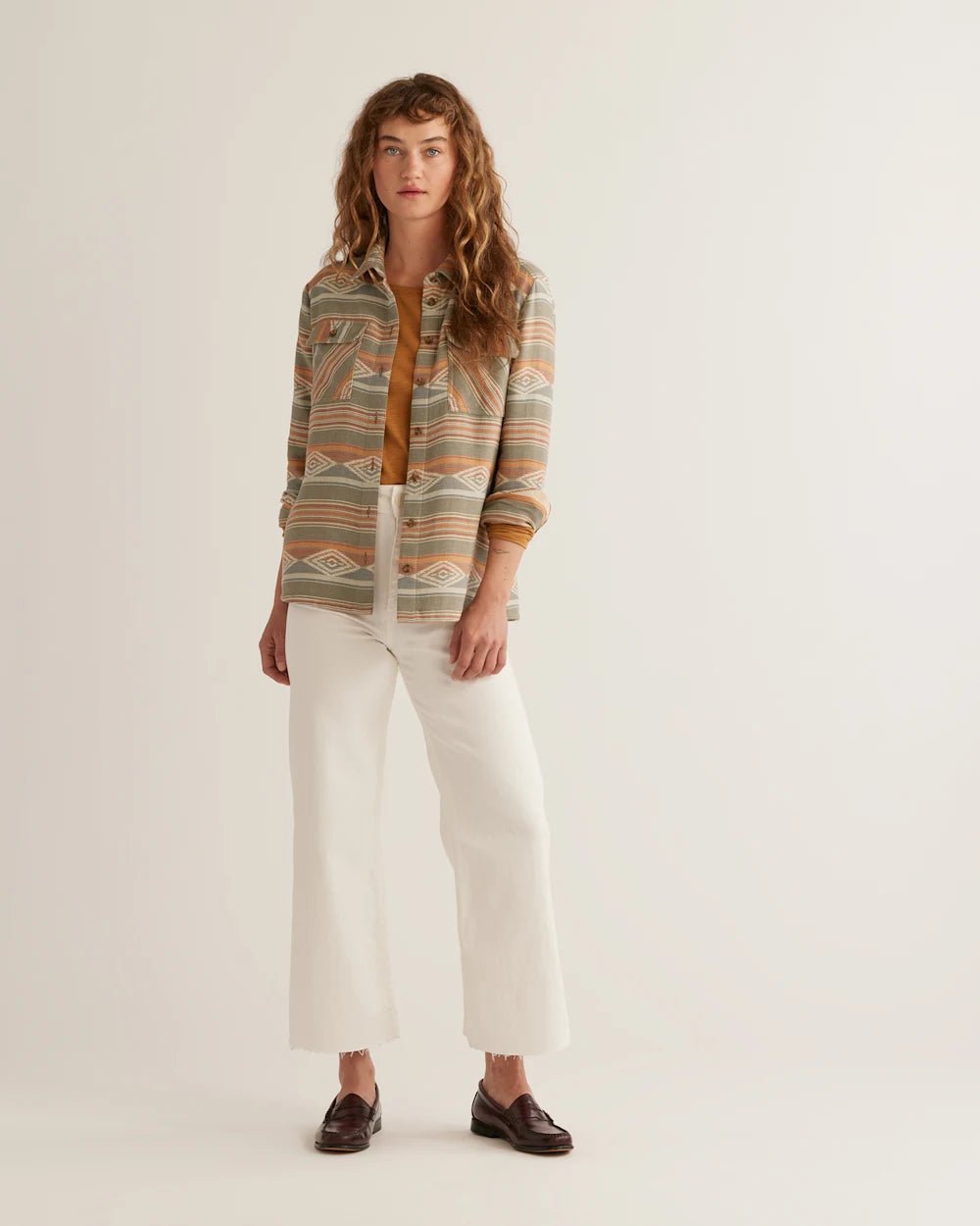 Summerland Coastline Button-Up Sage - Your Western Decor