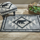 Summit Aztec Bear Rug & Stool - Your Western Decor