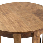 Image of Mango wood rustic side table with natural texture