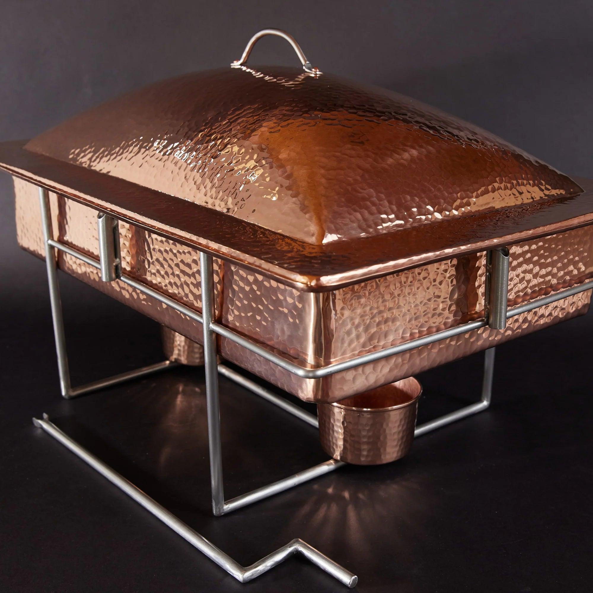 Syracuse Rectangular Copper Chafer - Your Western Decor