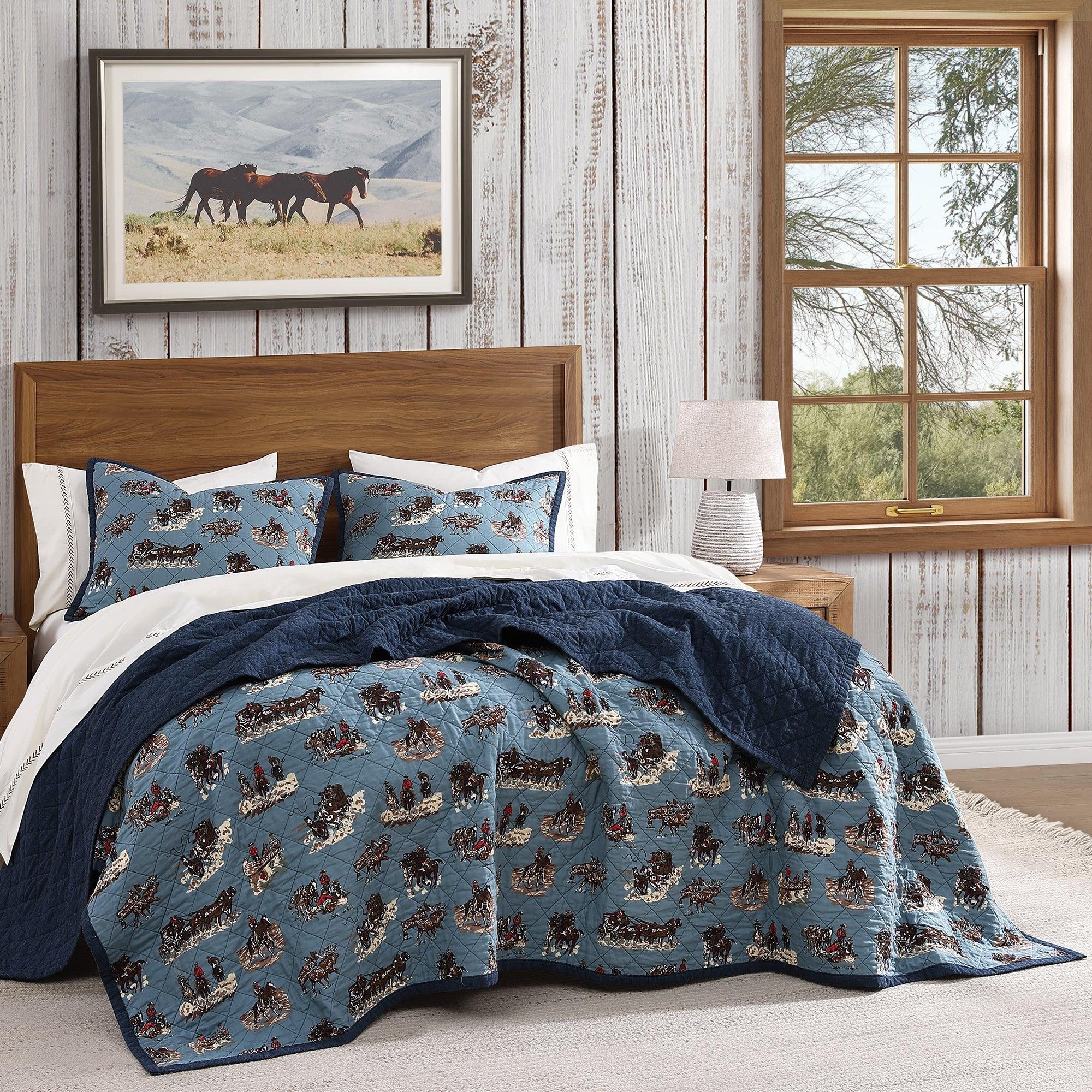 Frontier Days Reversible Western Quilt Set - Your Western Decor
