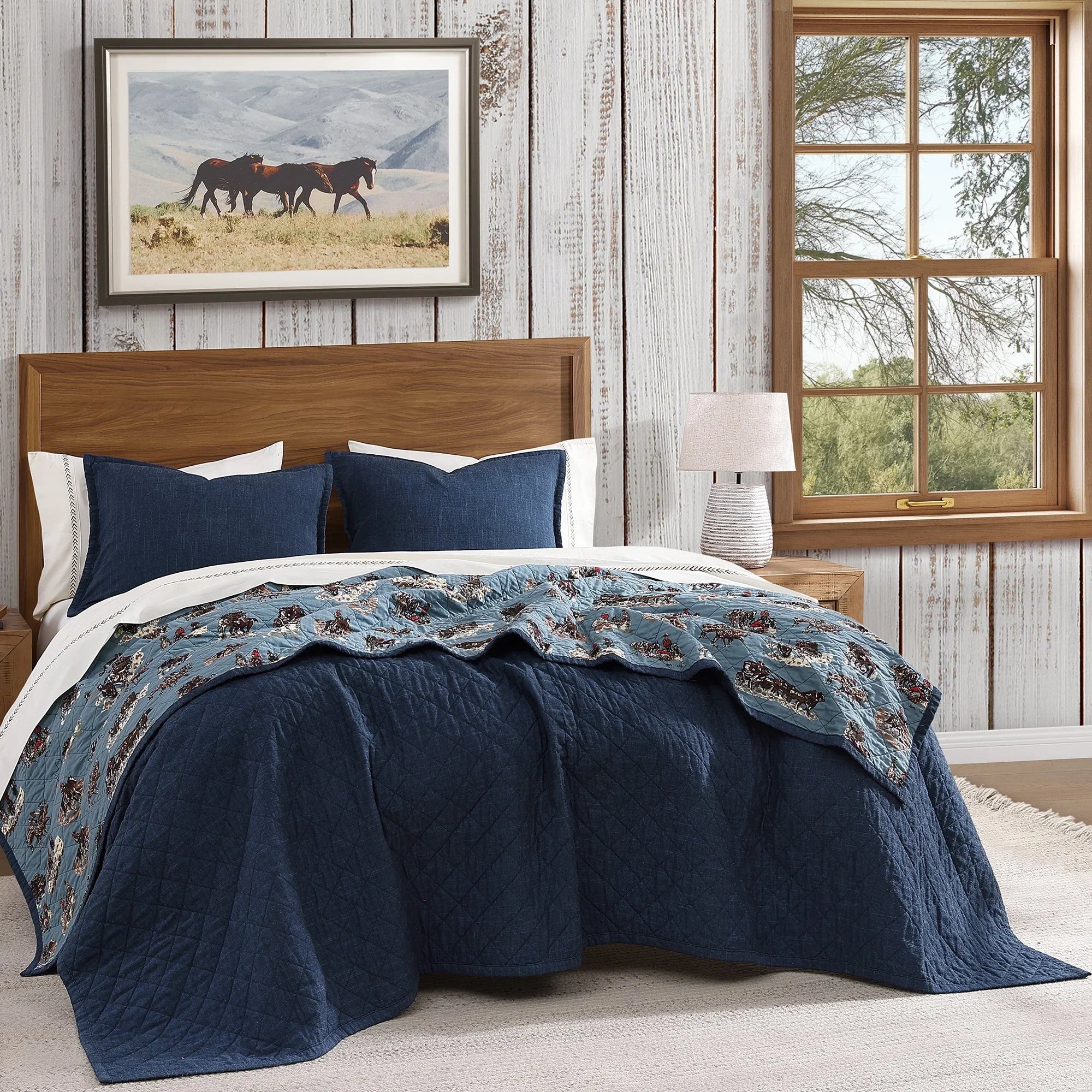 Frontier Days Reversible Western Quilt Set - Your Western Decor