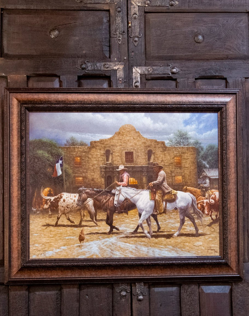 The Alamo Framed Giclee on Canvas - American Art - Your Western Decor