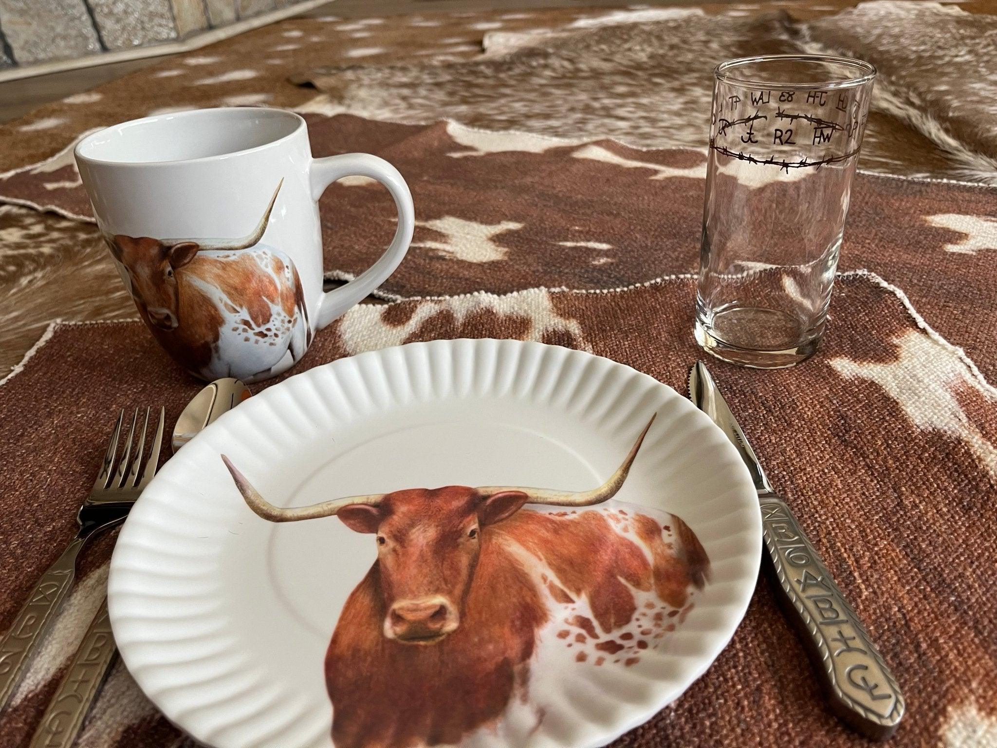 Western Tableware, glassware, flatware, plates, linens - Your Western Decor