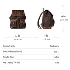 Theodore Premium Leather Backpack made in the USA - Your Western Decor