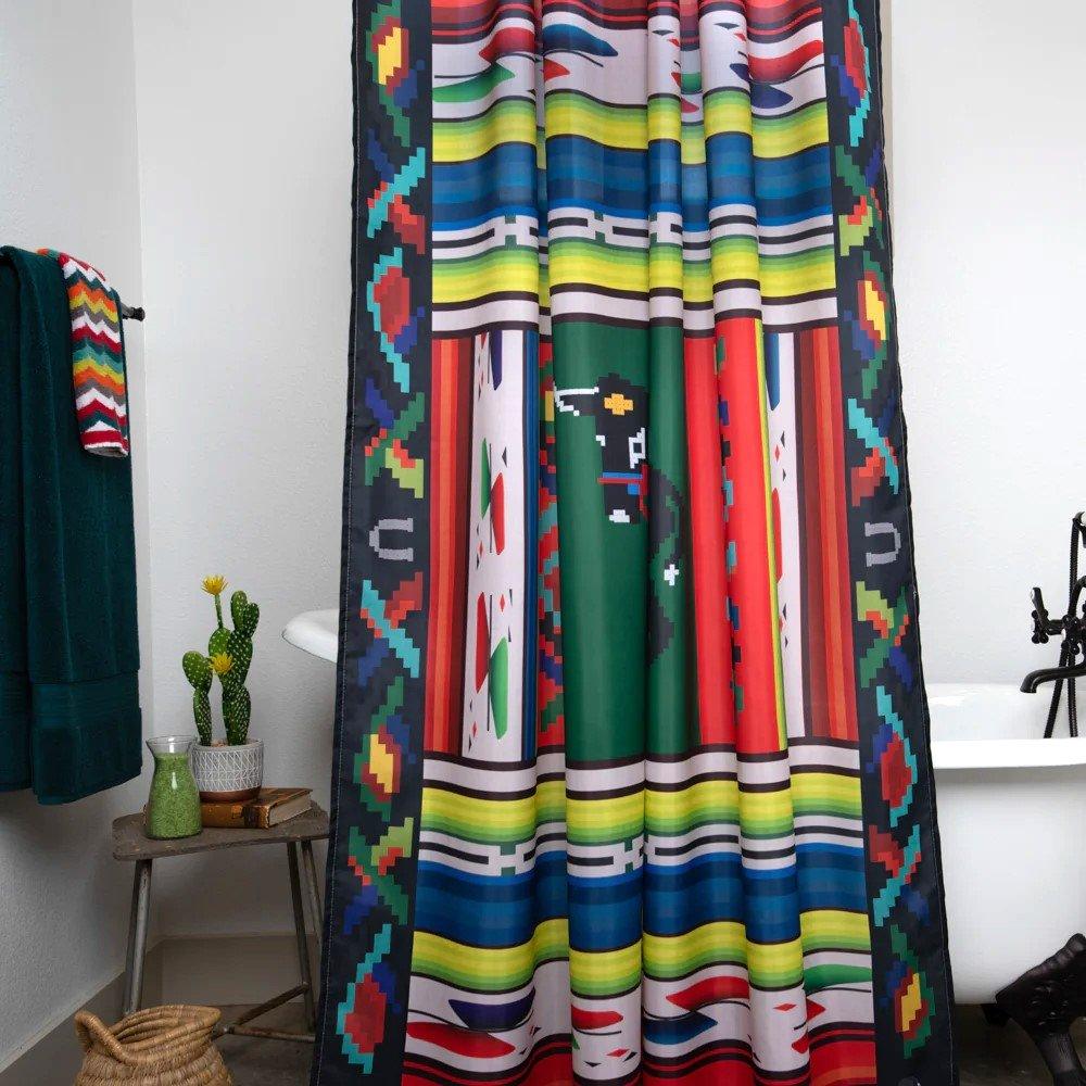 Colorful Tijuana Burro Shower Curtain made in the USA - Your Western Decor