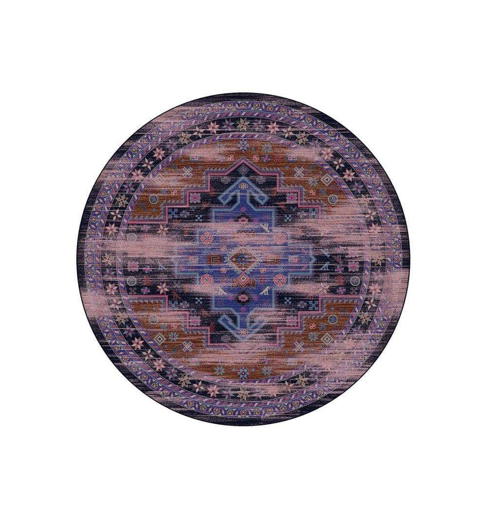 Turkish Nights Round Area Rug. Made in the USA. Your Western Decor, LLC