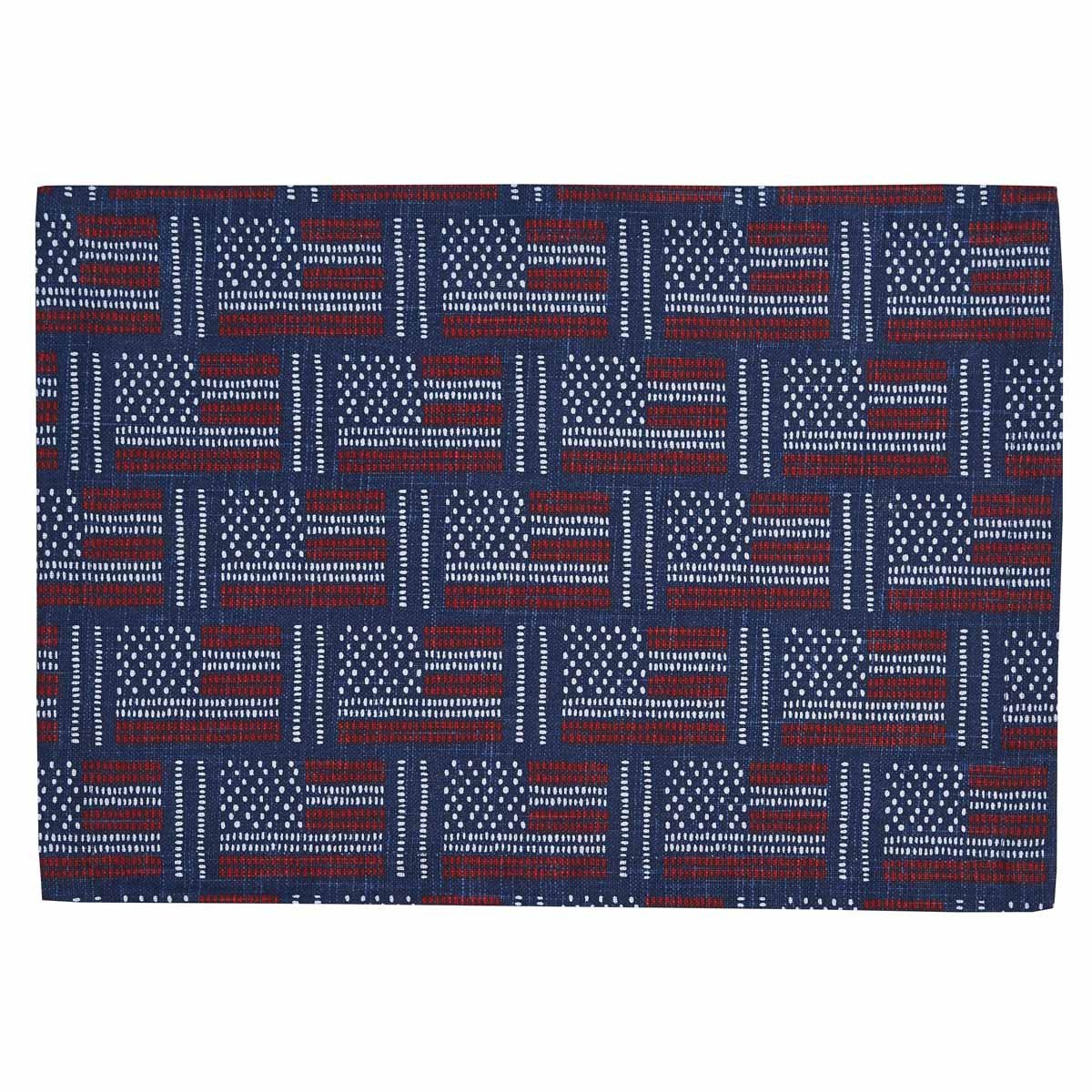 USA Flags Placemat Set | Your Western Decor