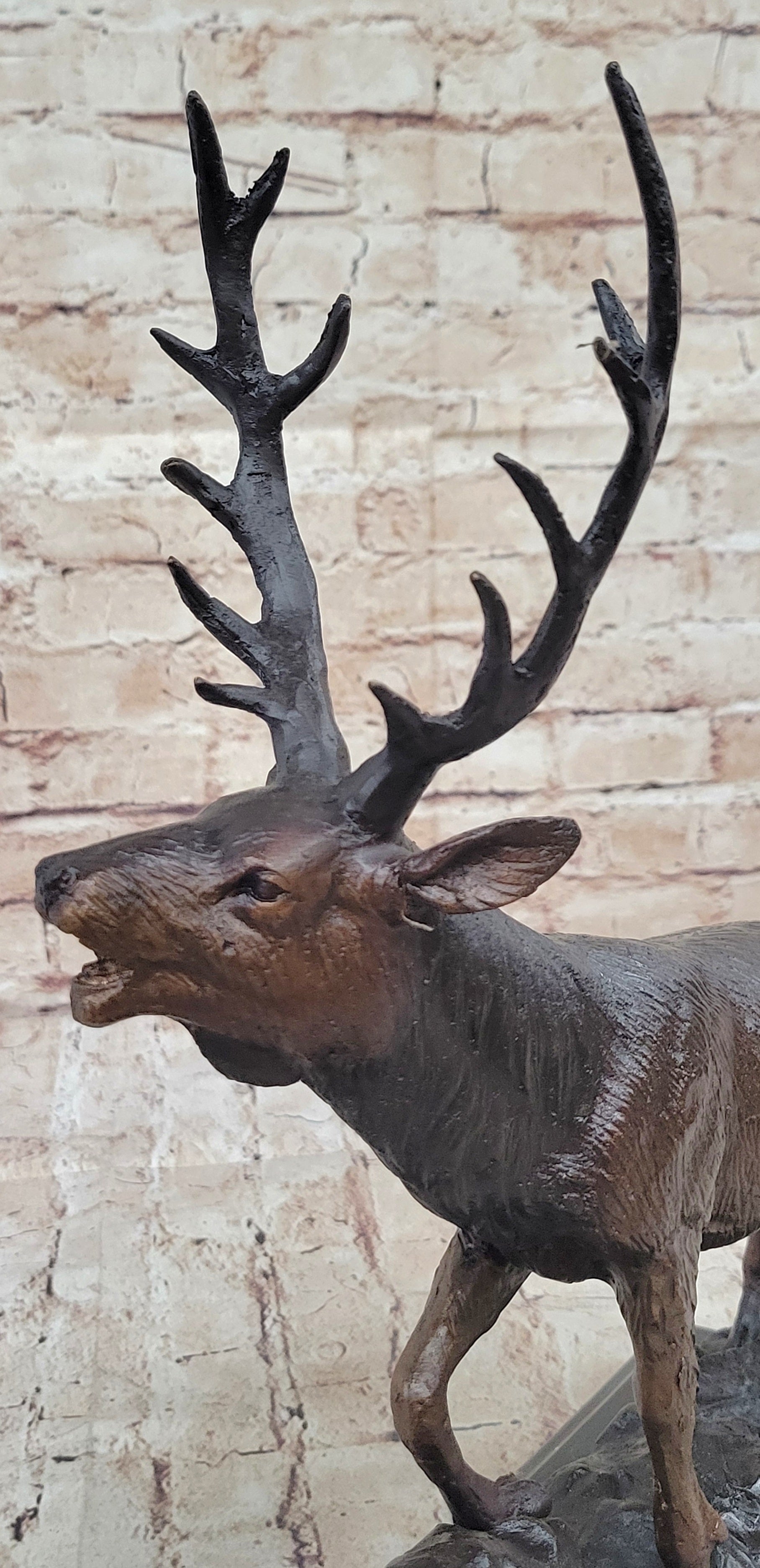 Bronze bull elk sculpture - Your Western Decor