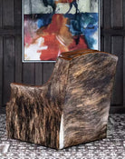 Western Cowhide & Leather Swivel Chair - Your Western Decor