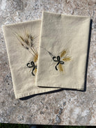 Wheat Stock Embroidered Cloth Napkins - Your Western Decor