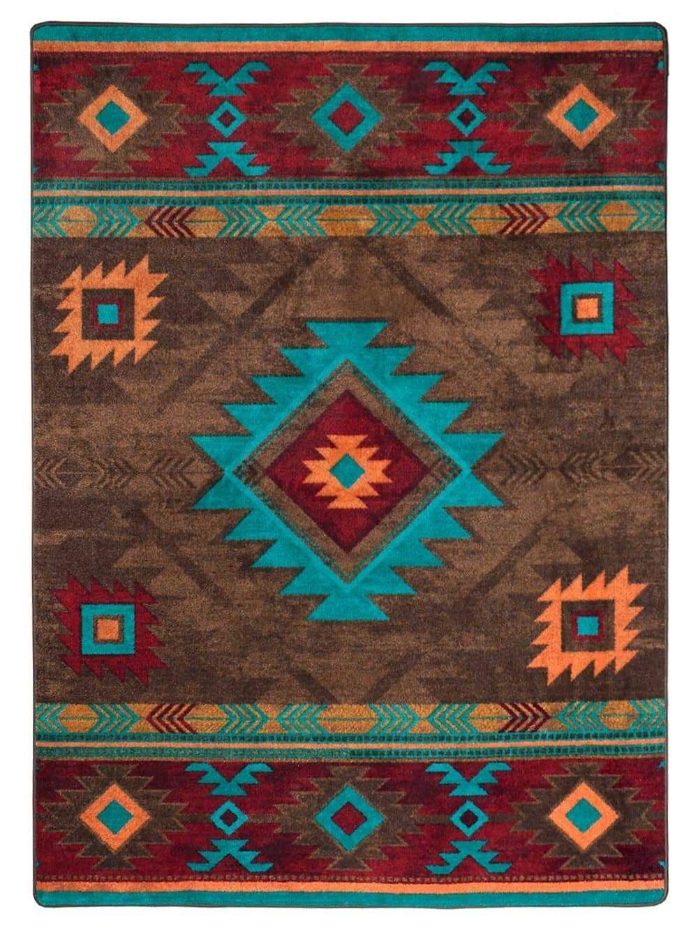 Aztec Whiskey River Area Rugs. Made in the USA. Your Western Decor