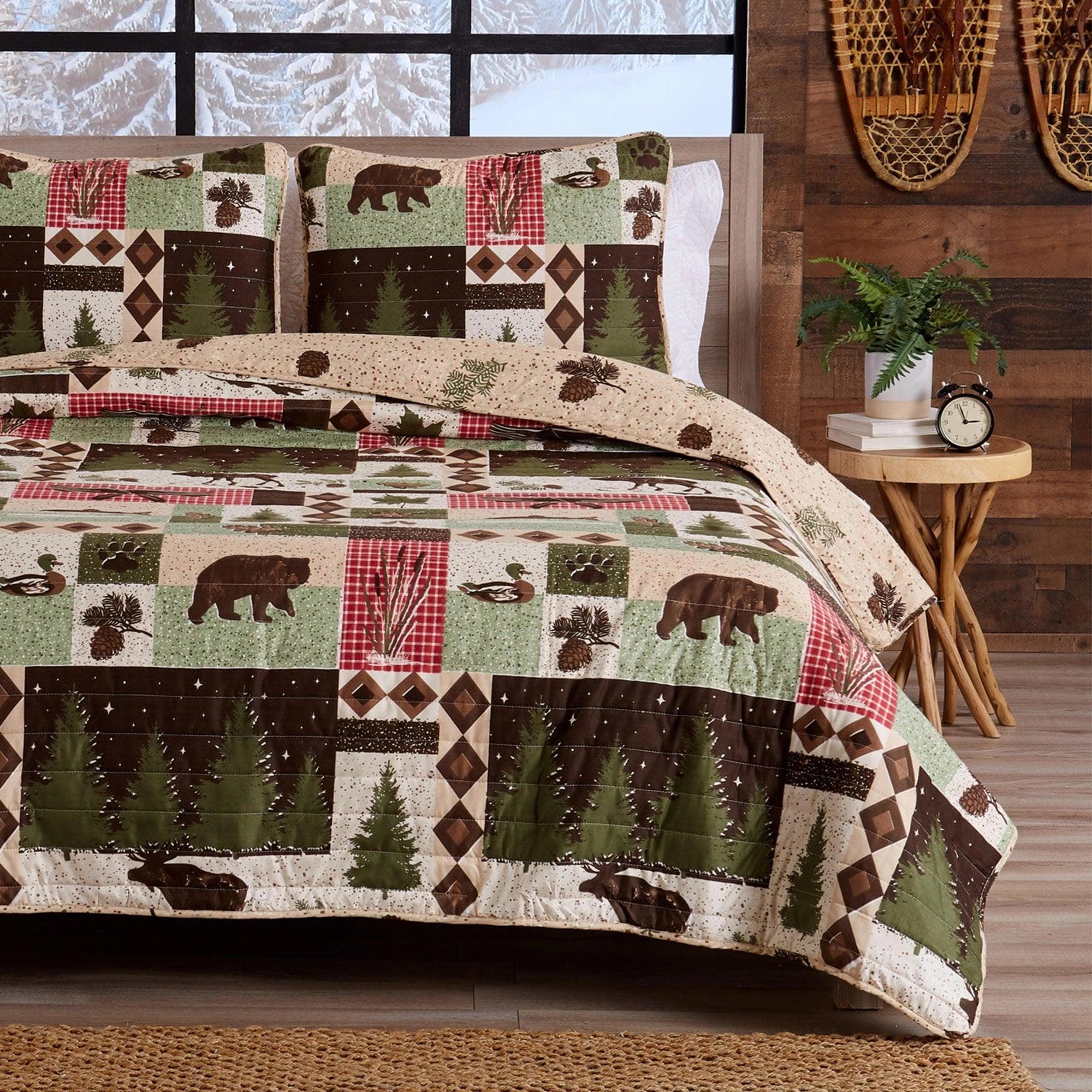 Wild Forest Reversible Quilt Set - Your Western Decor