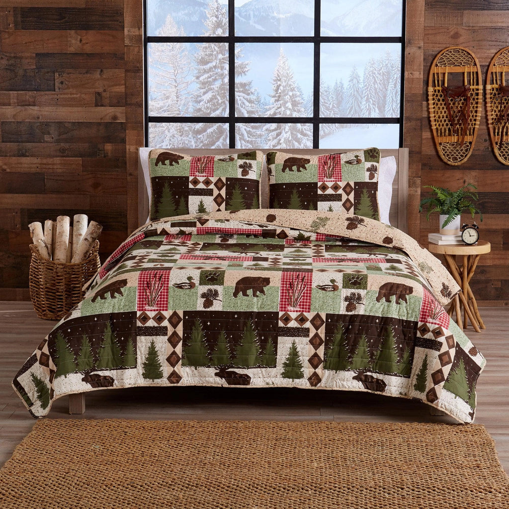 Wild Forest Reversible Quilt Set - Your Western Decor