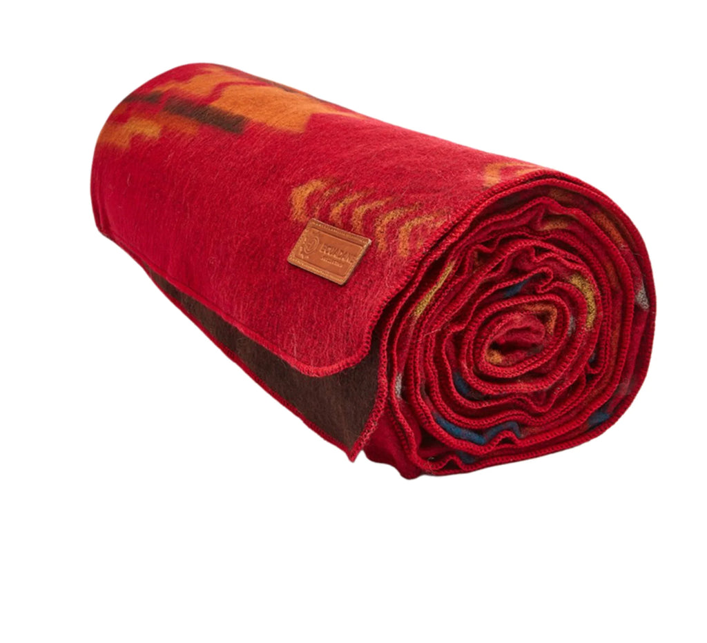 Wildfire Red Handwoven Blanket - Your Western decor