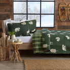 Wildlife Lodge Quilt Set Green - Your Western Decor