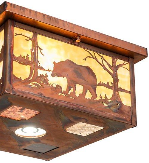 Wildlife Square Flushmount | Your Western Decor