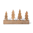 Wood Fir Carved Votive Holder - Your Western Decor