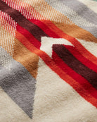 Close-up of the Pendleton Wyeth Trail towel highlighting the plush sheared cotton velour face and absorbent looped backing.