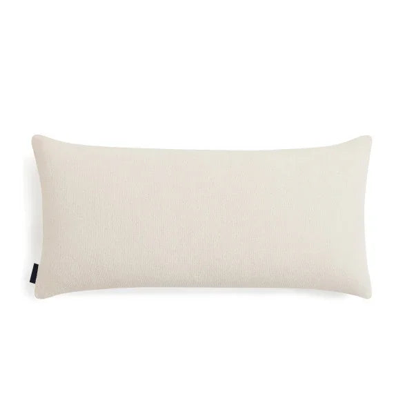 Solid beige back of pillow on a white background