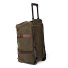 Waxed canvas and leather roll-on duffle bag made in the USA - Your Western Decor