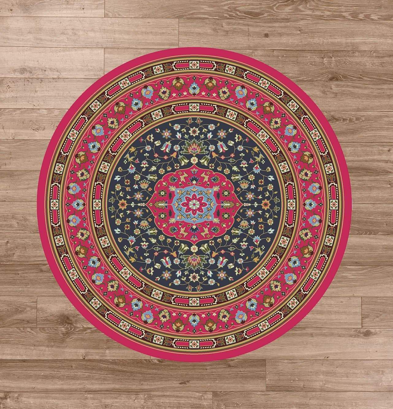 Zanza Cardinal 8' Round Area Rug - Made in the USA - Your Western Decor, LLC