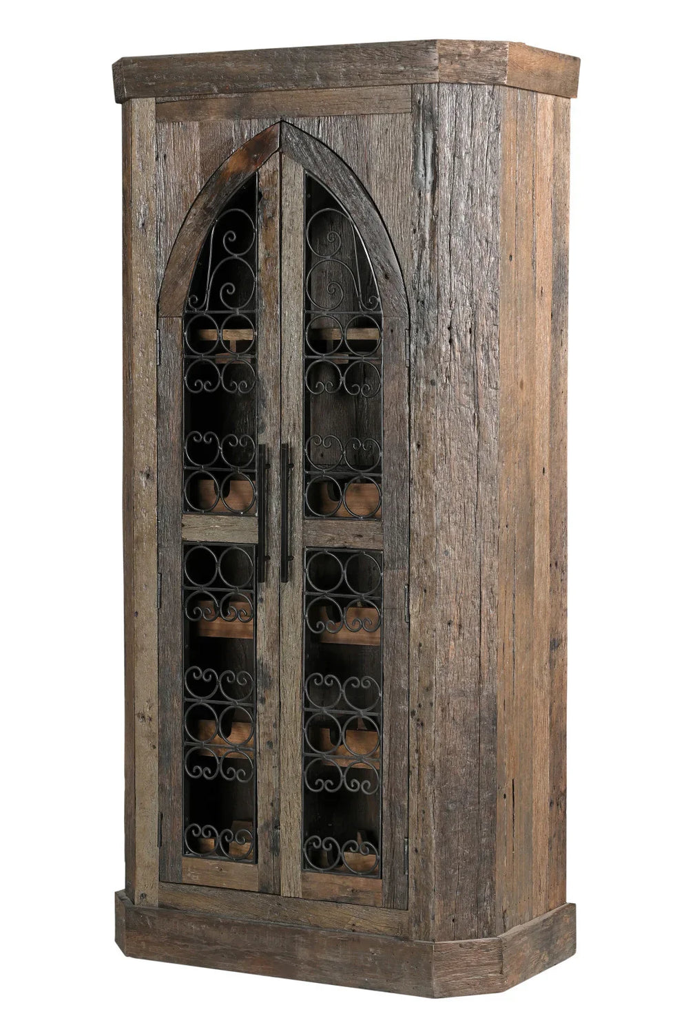 Aden Rustic Bar Cabinet | Reclaimed Wood Wine & Bar Storage – Your ...