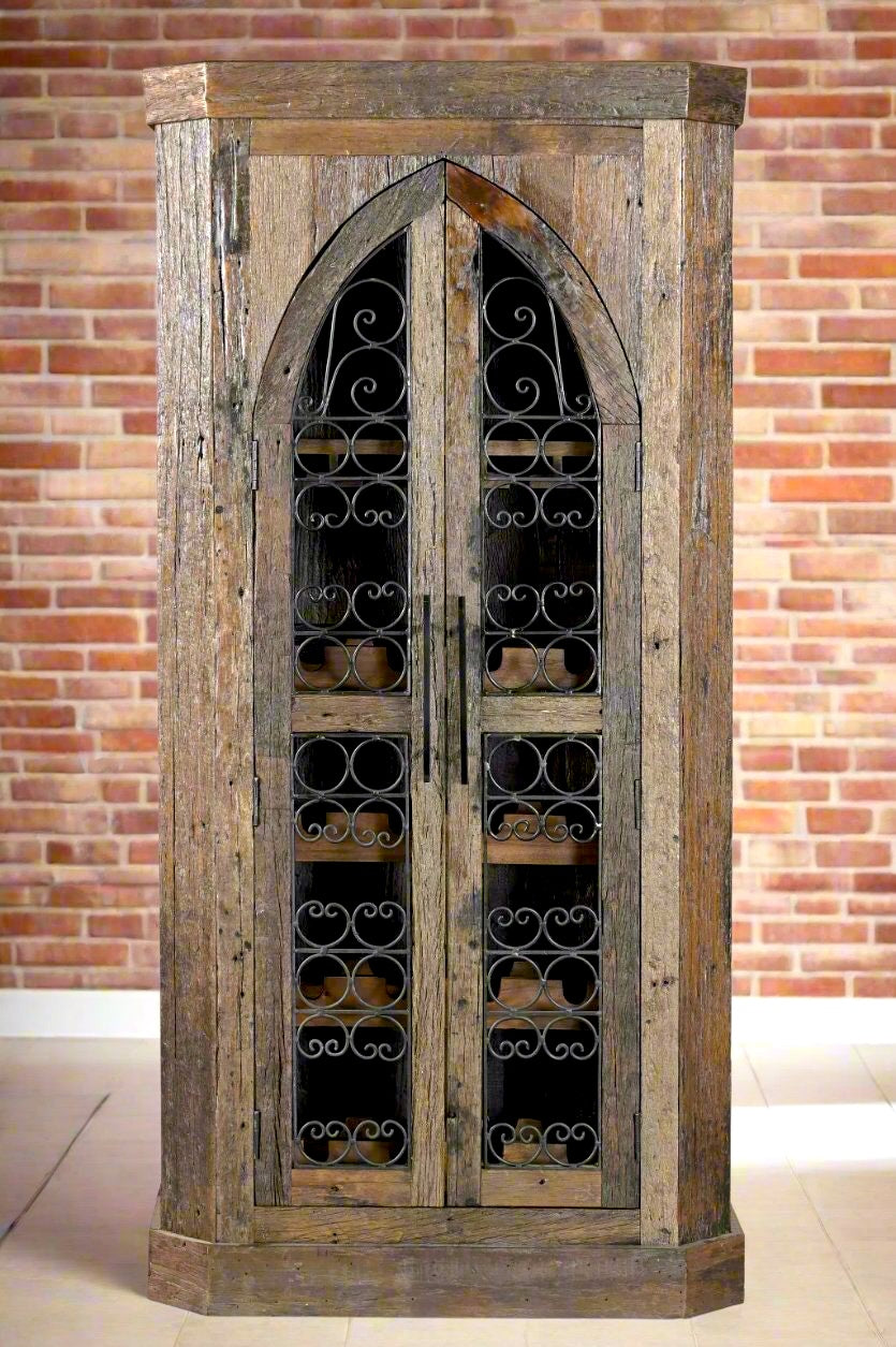 Aden Rustic Bar and Wine Cabinet - Your Western Decor