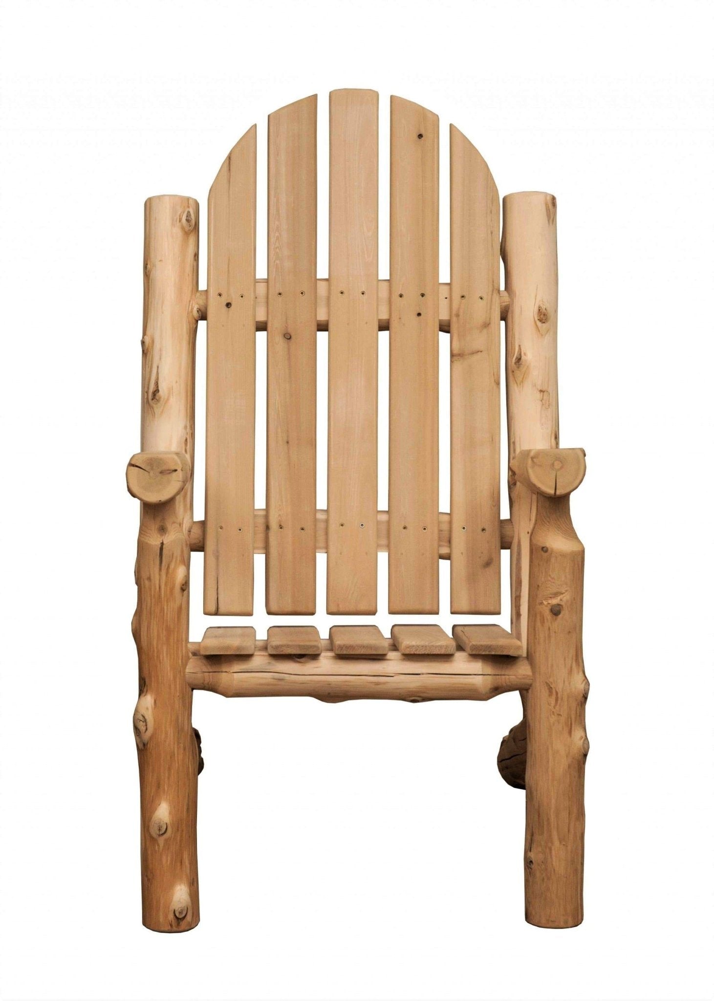 Rustic adirondack cedar wood arm chair - Made in the USA - Your Western Decor