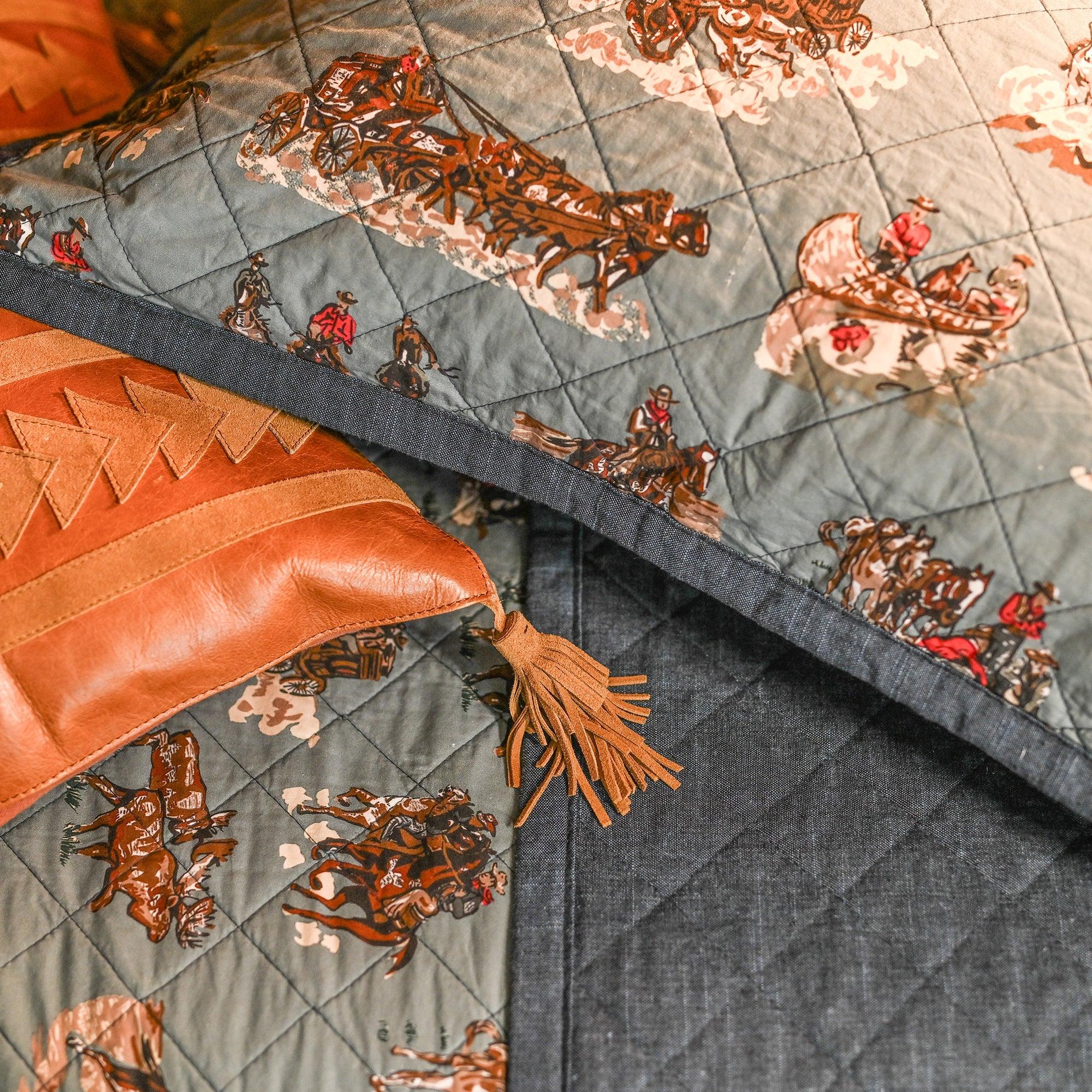 Frontier Days Reversible Western Quilt Set - Your Western Decor