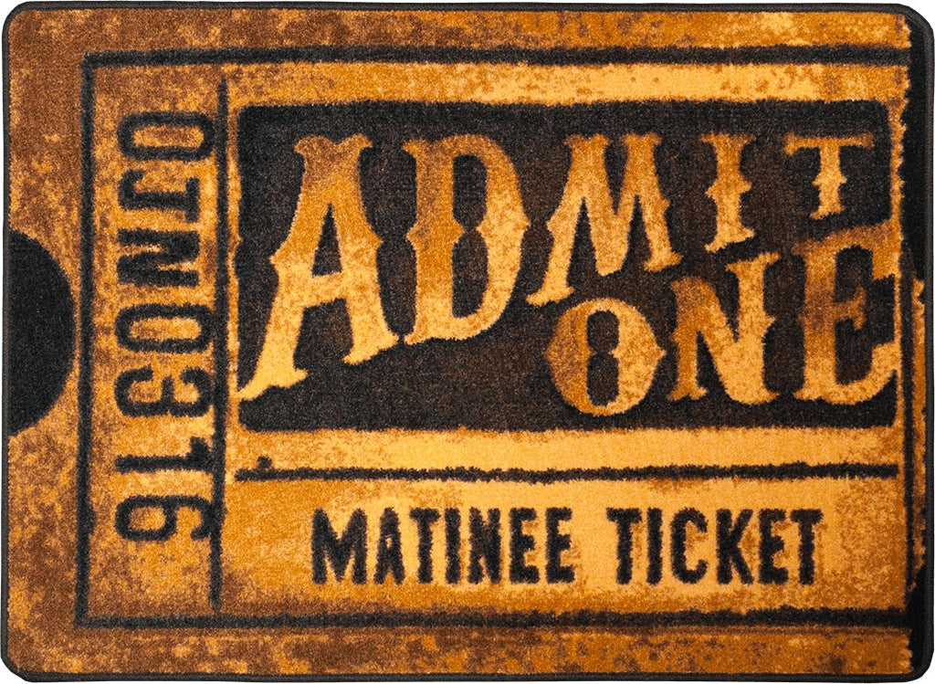 Theater Admit One Accent Rugs - Your Western Decor, LLC