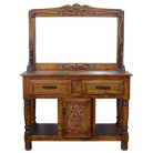 Rustic ranch console table handcrafted from solid pine wood