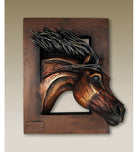 Against the Wind Horse Head Wall Sculpture - Your Western Decor