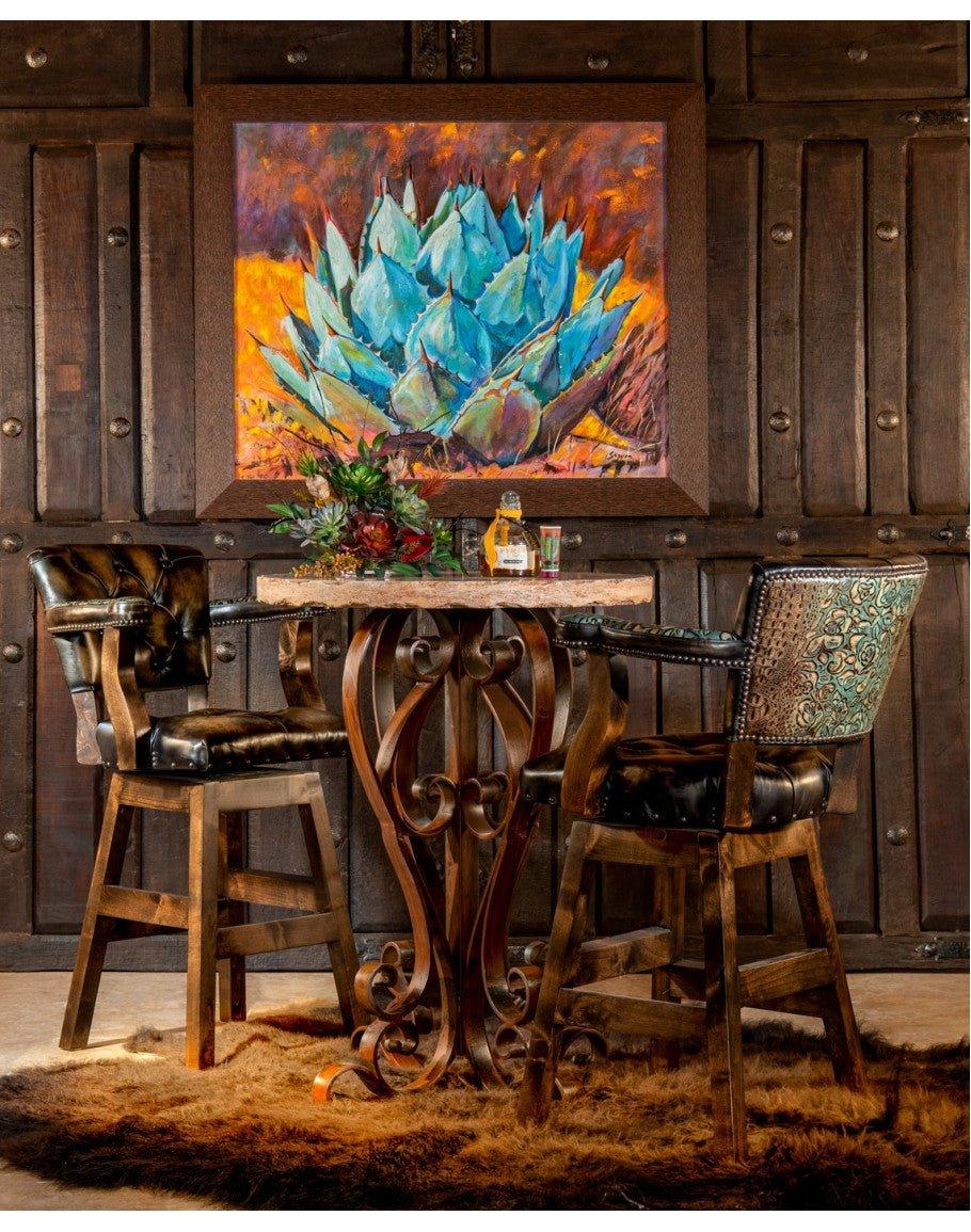 Agave Succulent Framed Art in Bar - Your Western Decor