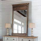 Rustic 6' Aged Elm Framed Mirror - Your Western Decor