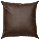 Handcrafted in Idaho, Sable Faux Leather Euro Sham - Your Western Decor