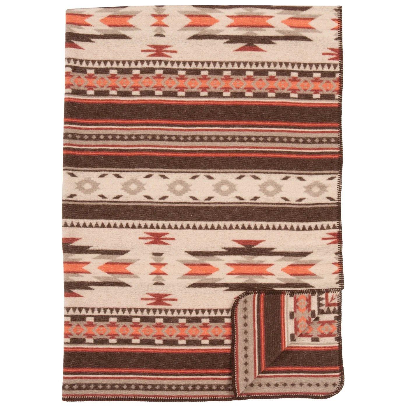 American made wool blend Alamosa Southwestern Throw Blanket - Your Western Decor