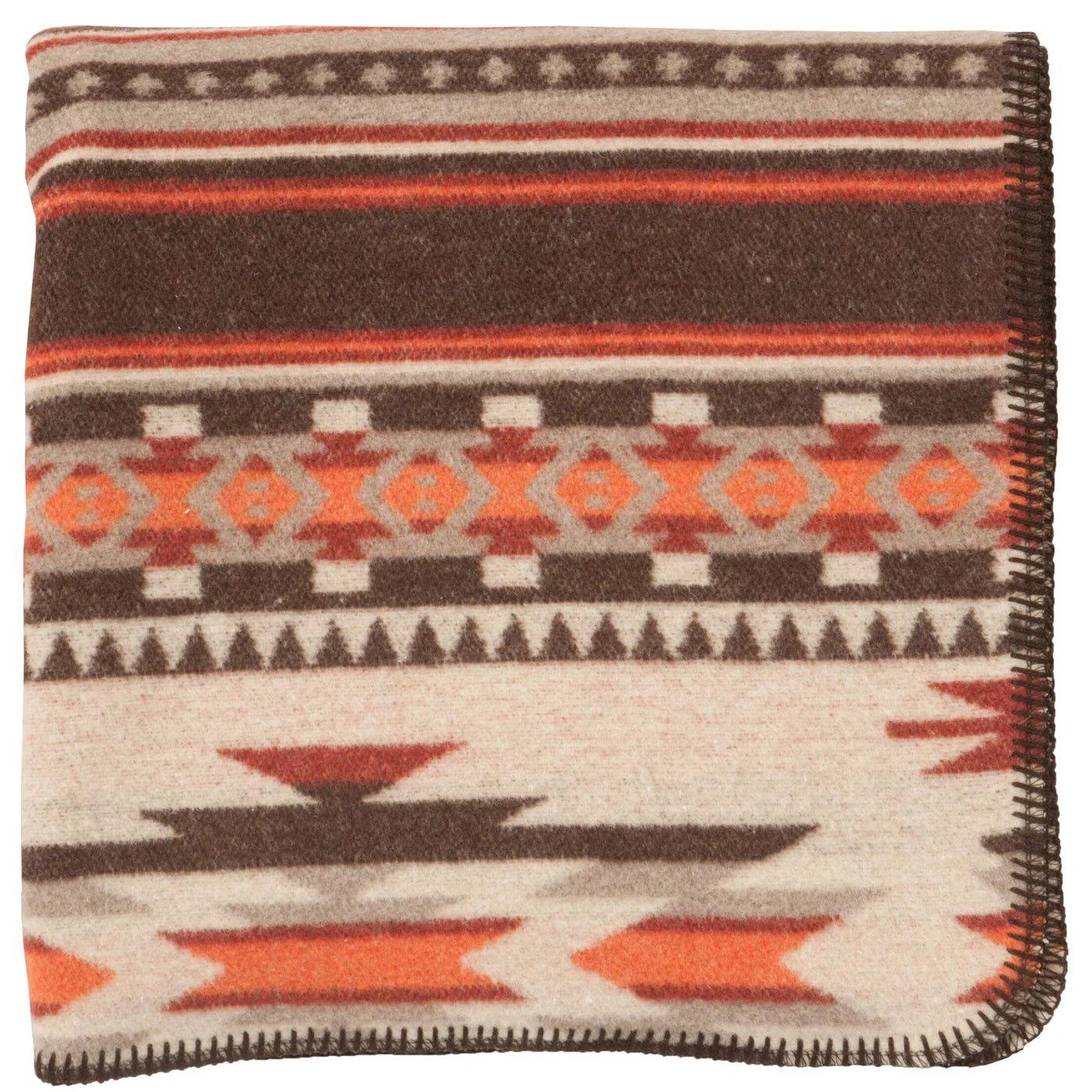 American made wool blend Alamosa Southwestern Throw Blanket - Your Western Decor