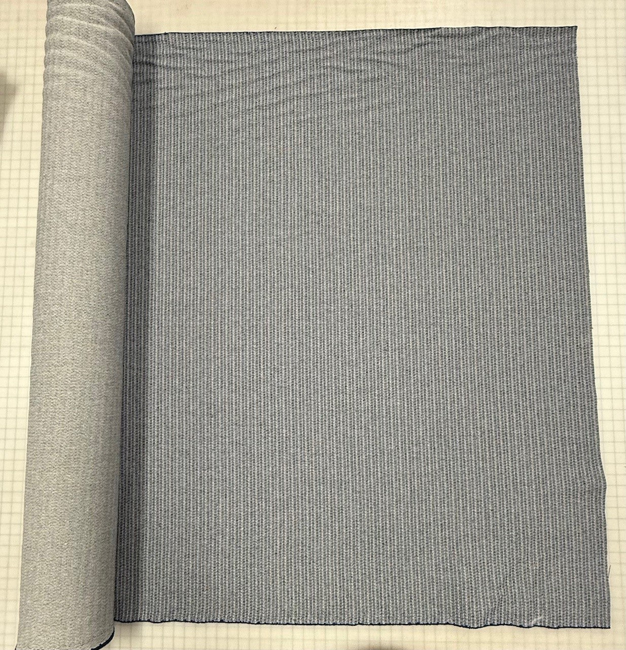 neutral upholstery fabric in grey woven texture USA made